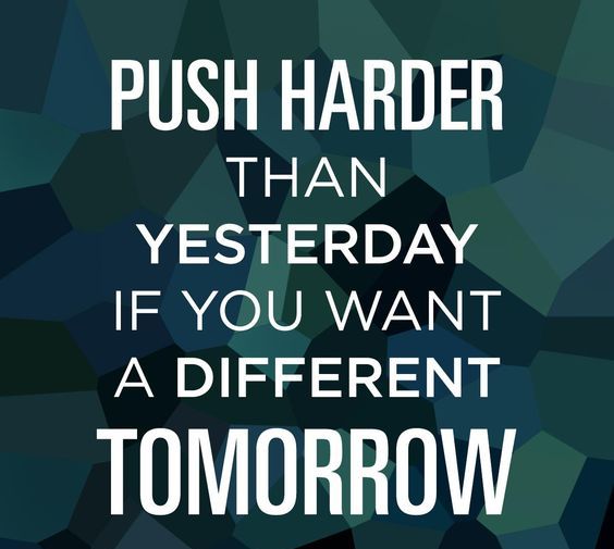 Strive to improve each time