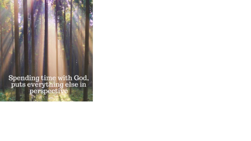Effective and Quality Time with God.