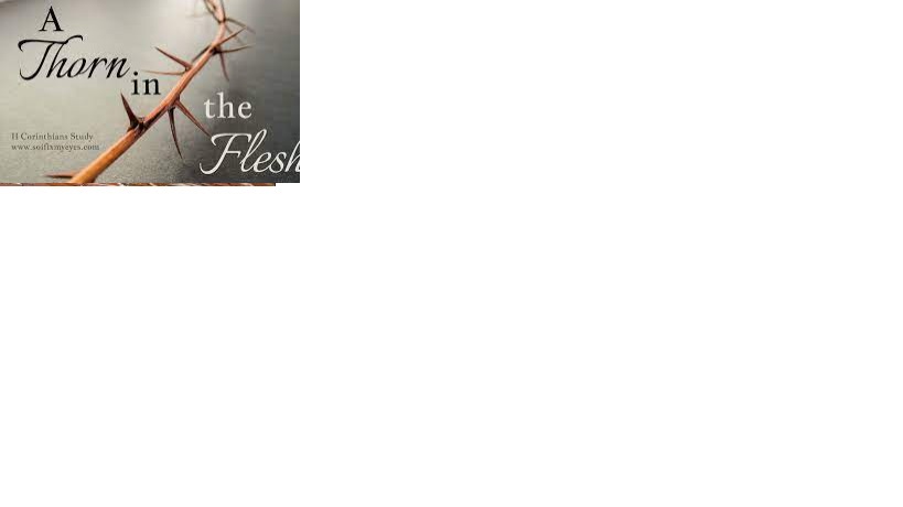 *A thorn in the flesh (1)*