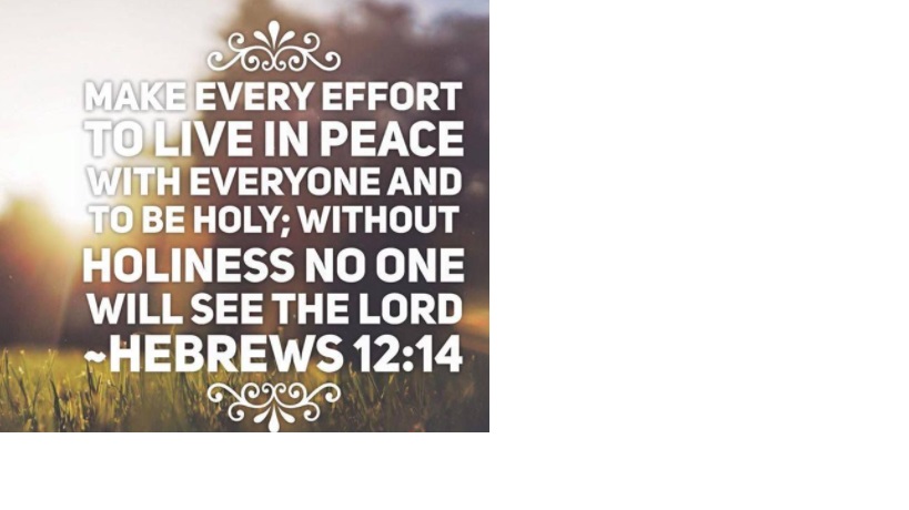 *Make a resolution to live in holiness*